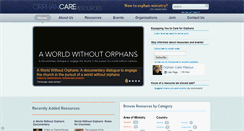 Desktop Screenshot of orphancareresources.org